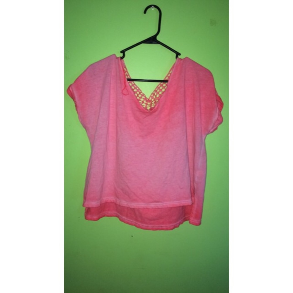 Coral crop top